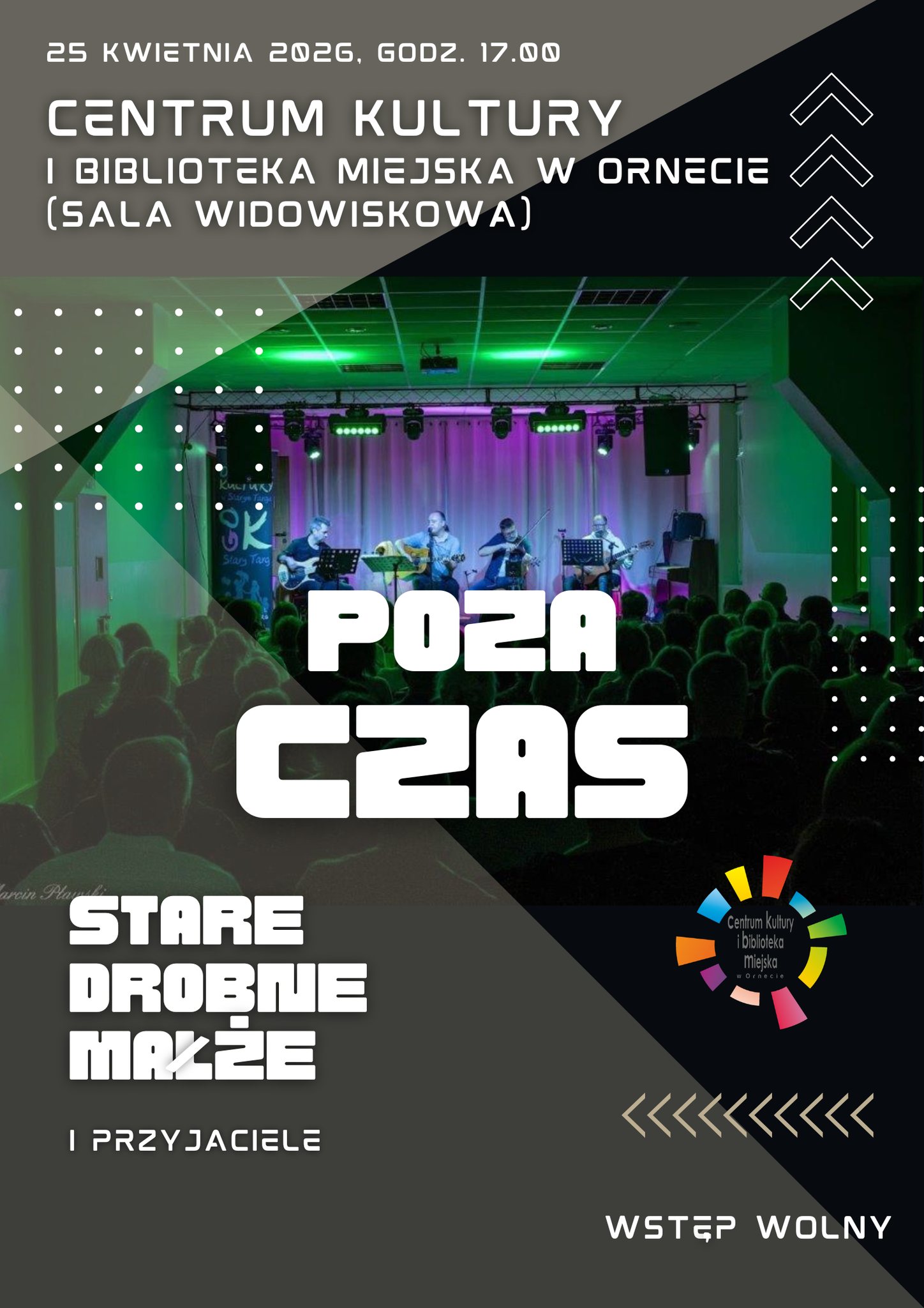 Plakat - koncert Poza czas